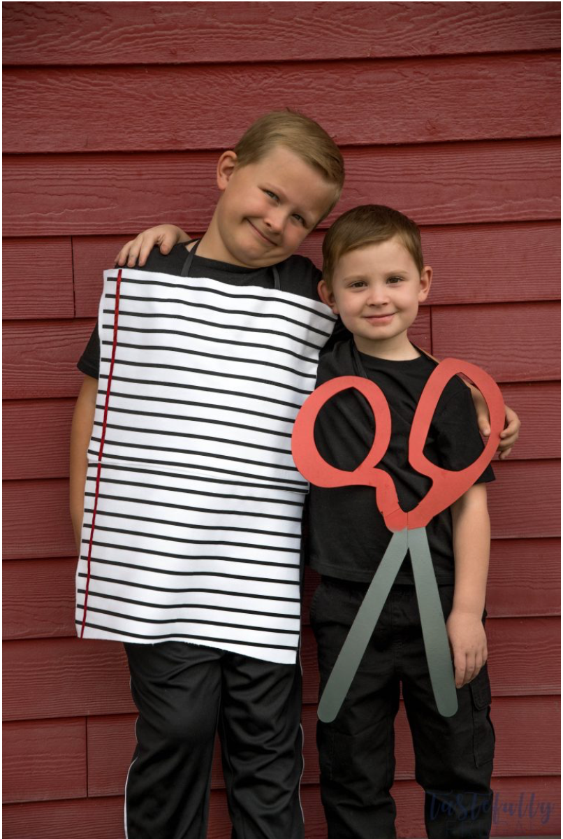 paper and scissor costume