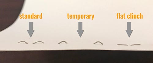 Standard, Temporary & Flat Clinch Stapling