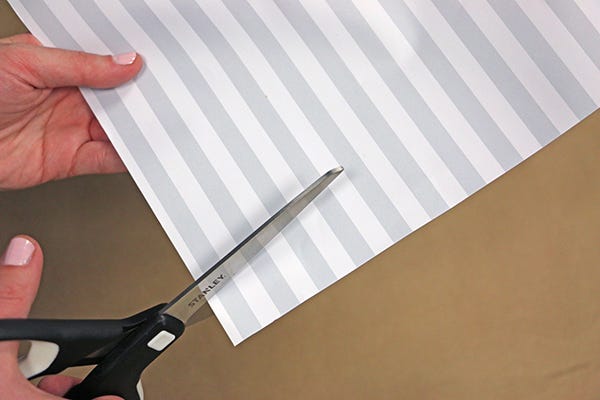 grey and white stripe paper