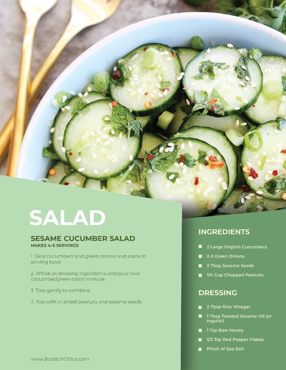 sesame cucumber salad