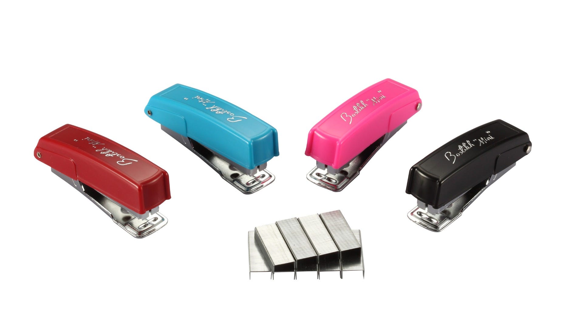 colorful mini staplers