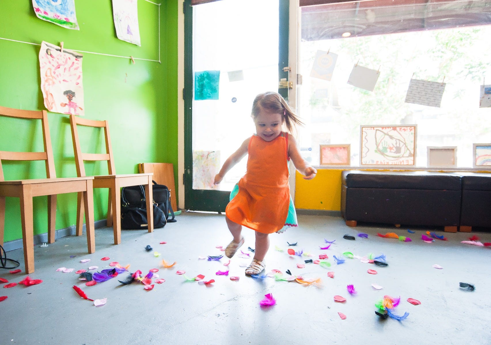 moving in classroom