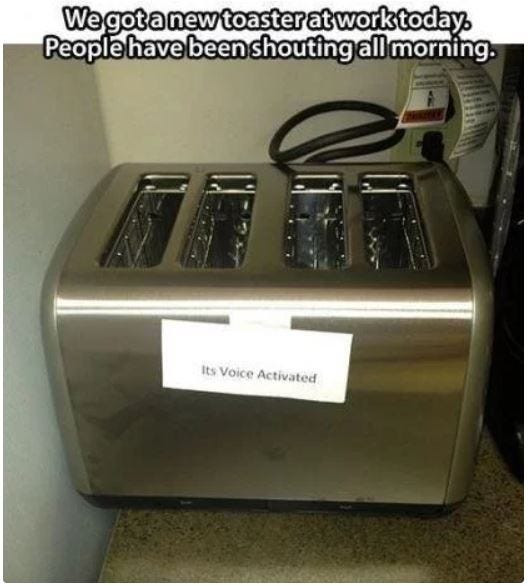 voice activated toaster 