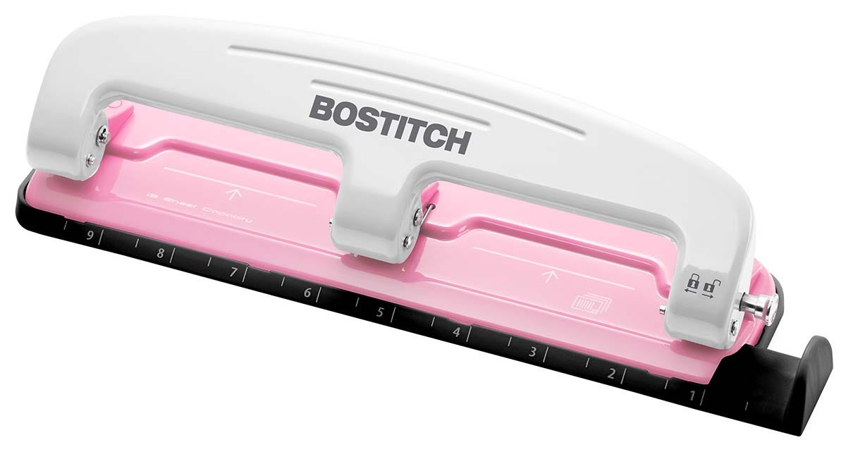 pink three hole-punch