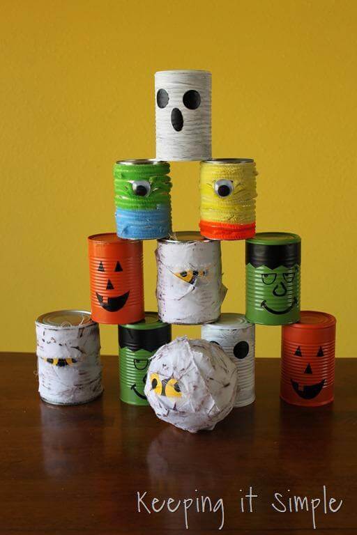 Halloween themed cans