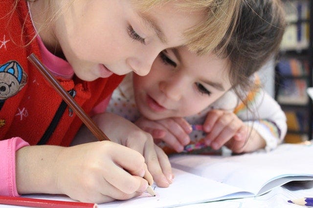 Students at desk