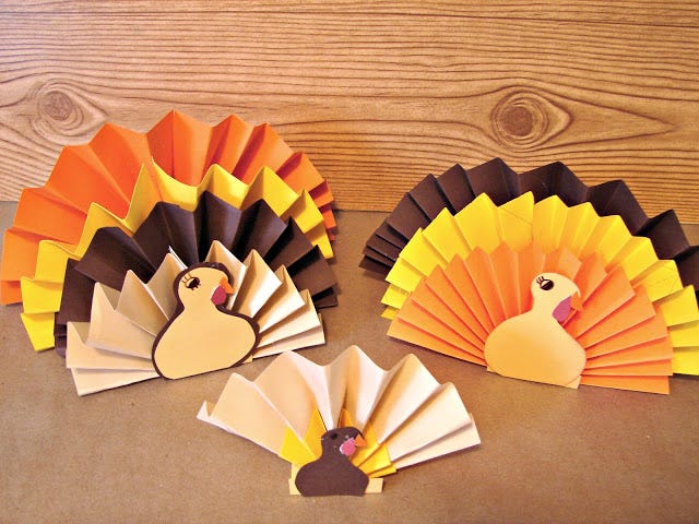 completed turkey fans