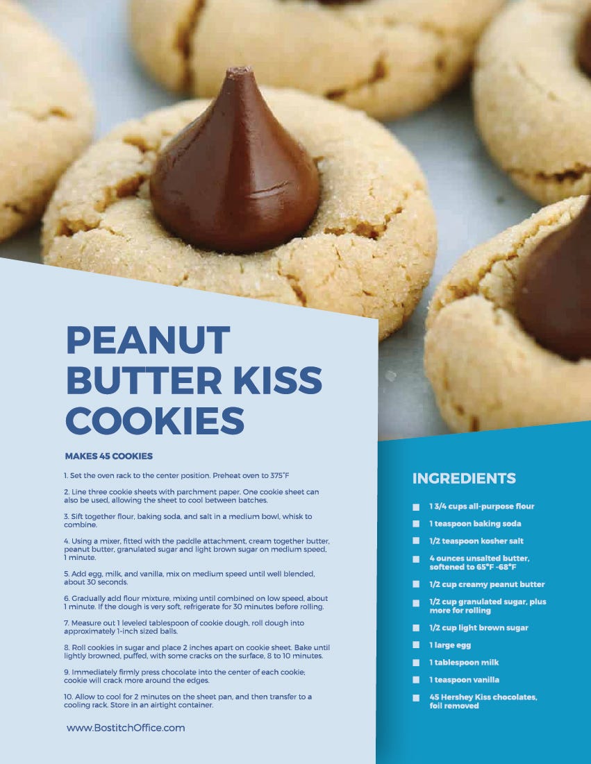 kiss cookie recipe