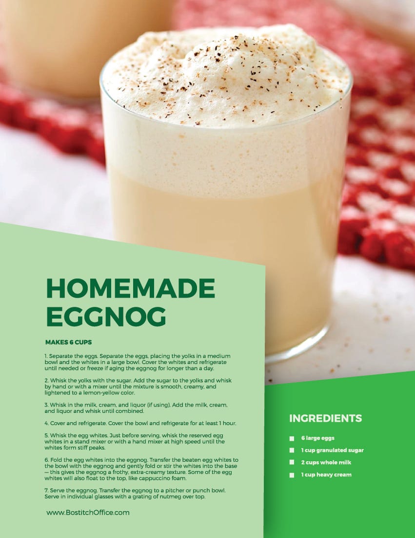 homemade eggnog recipe