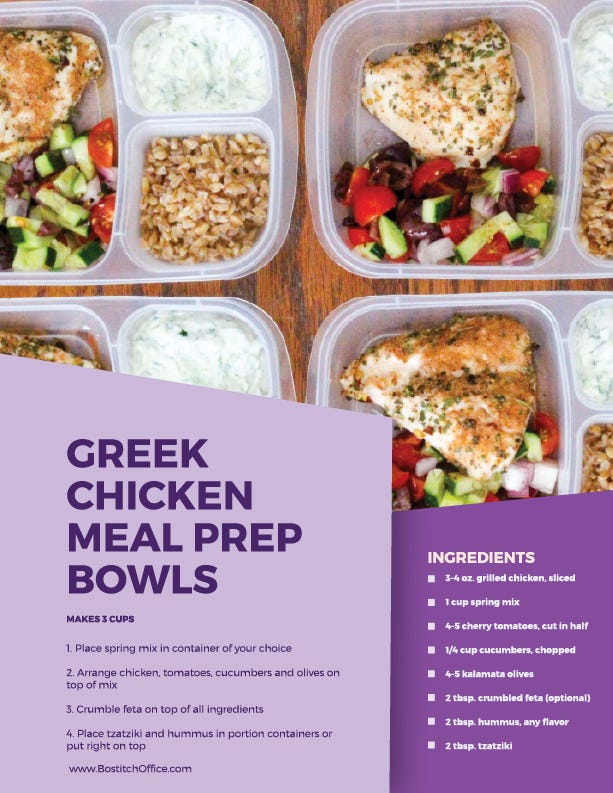 greek chicken bowl recipe