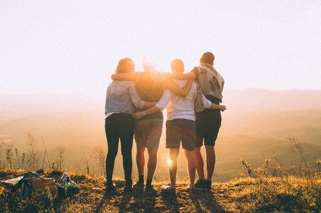 friends outdoors