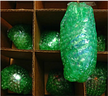 bubble wrapped items