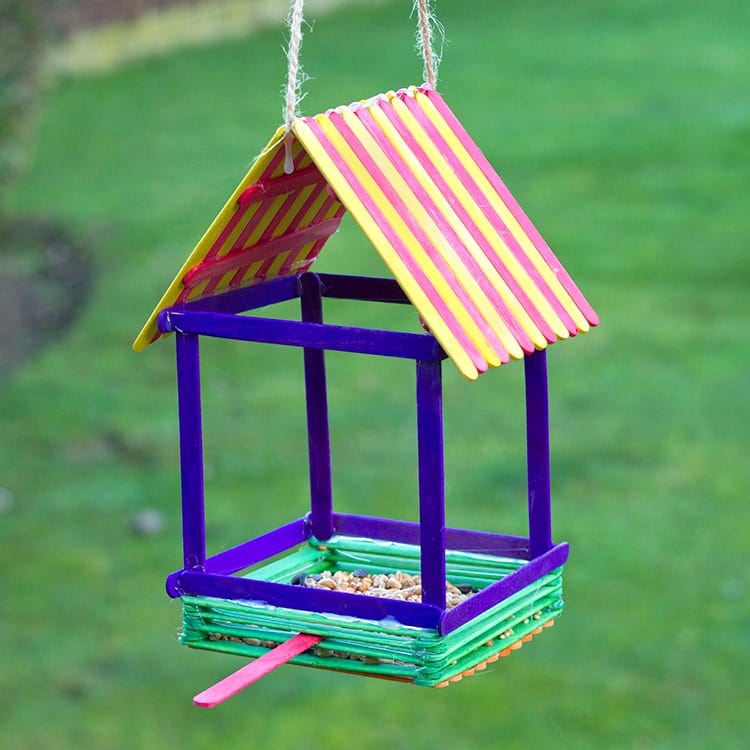 popsicle stick birdhouse