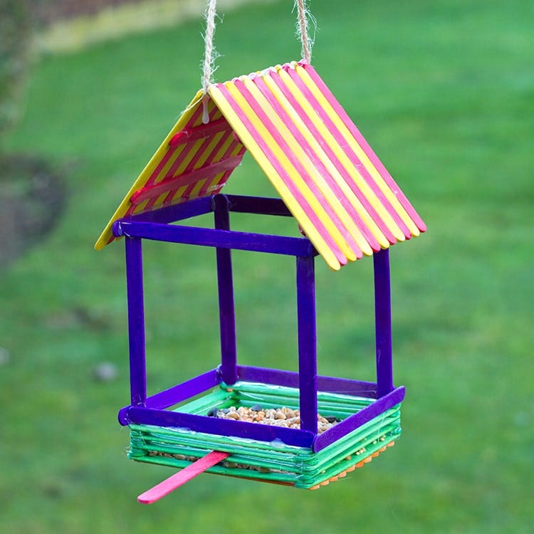 Popsicle Stick Bird Houses