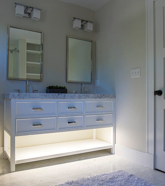 Bathroom under deals cabinet lighting