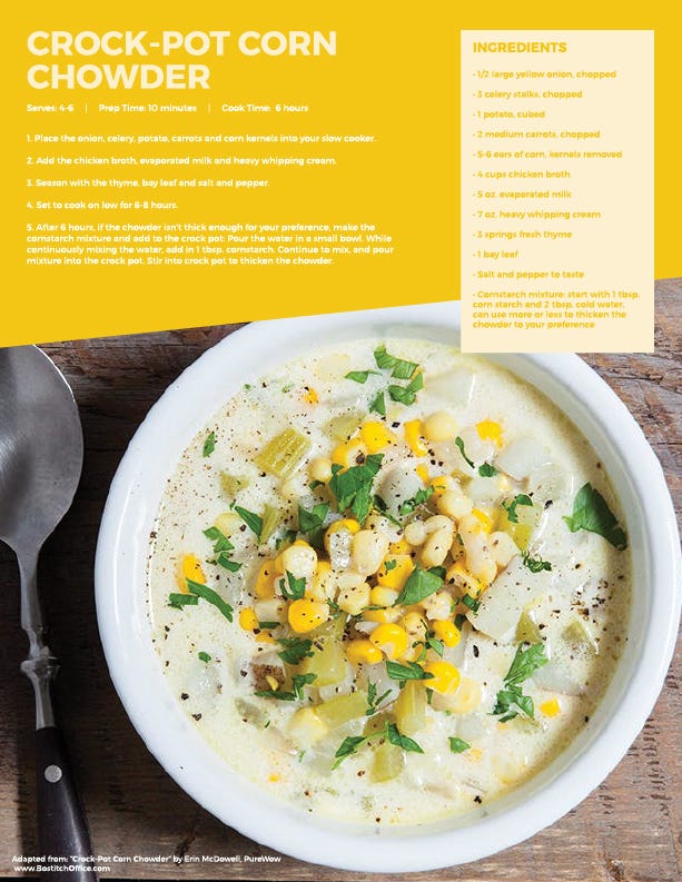 crockpot corn chowder