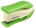 Spring-Powered Handheld Compact Stapler, 15 Sheets, Green