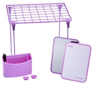 LockerMate 7-Piece Locker Storage Kit, Purple