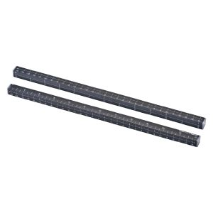 MeasureMate Four-sided Math Tool , Learning Ruler, 2-Pack
