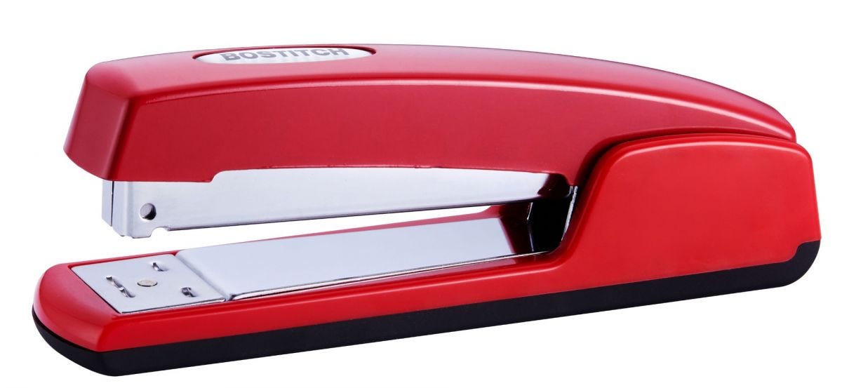 Staplers Classic Red Stapler, 20 Sheets | Bostitch Office