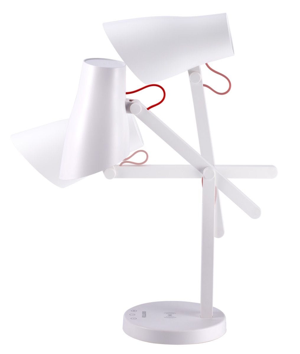 Bostitch Qi Wireless Charging LED Desk Lamp White Bostitch Office