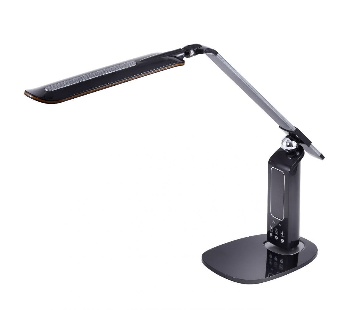 ignorancia Familiar Perder Adjustable LED Desk Lamp with Digital Screen, Black | Bostitch Office